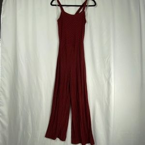 Rolla Coster Red Striped Jumpsuit Sz Medium